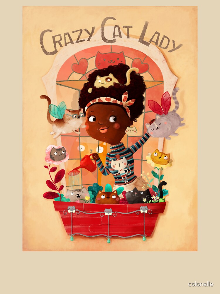 Crazy Cat Lady and her plants by colonelle