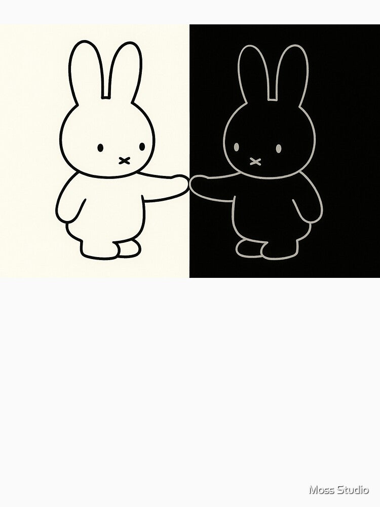 Black and White Miffy by Moss Studio
