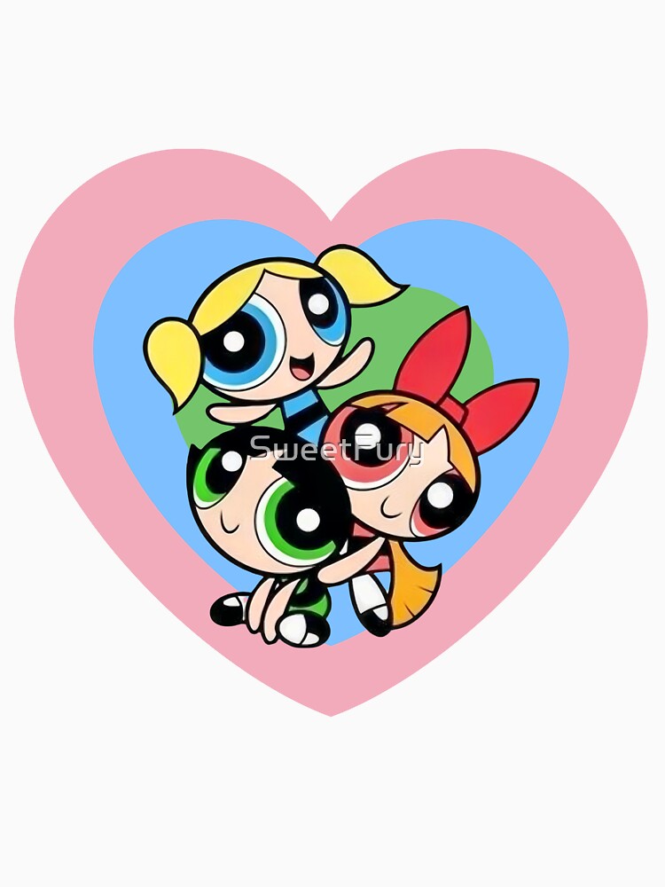 Powerpuff Girls Heart Hug Trio Design by SweetFury