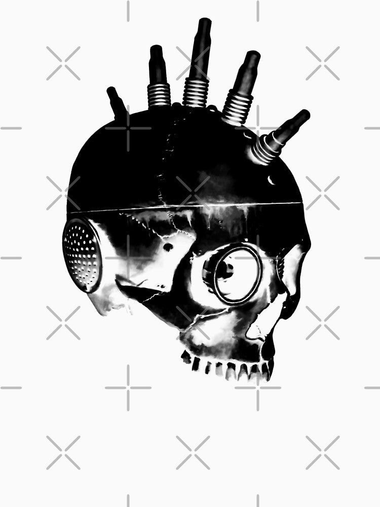 Cyberpunk Skull Mod.1 (Black) by 7S Seveness Design