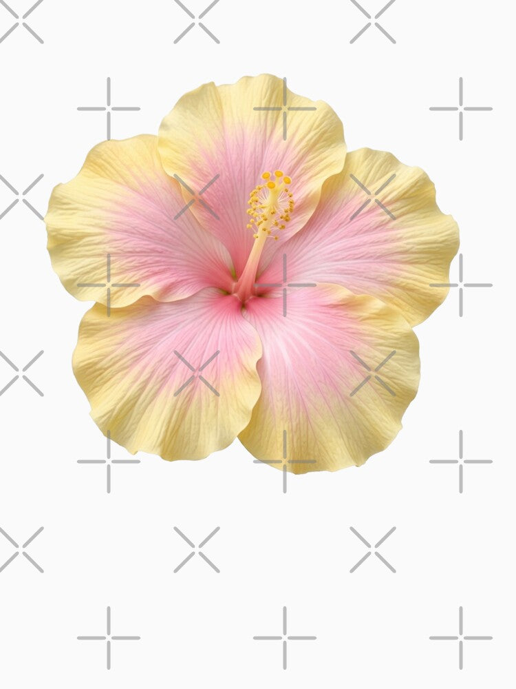 Cute Pink & Yellow Flower Minimal Design | Aesthetic Floral by Mialunaa