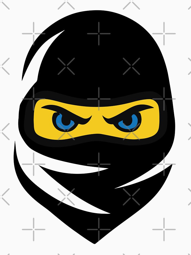 Black Ninja Eyes – Minimalist Design by Emanova9