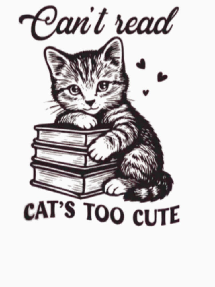 Can't read Cat's too cute. by Realisticflowz