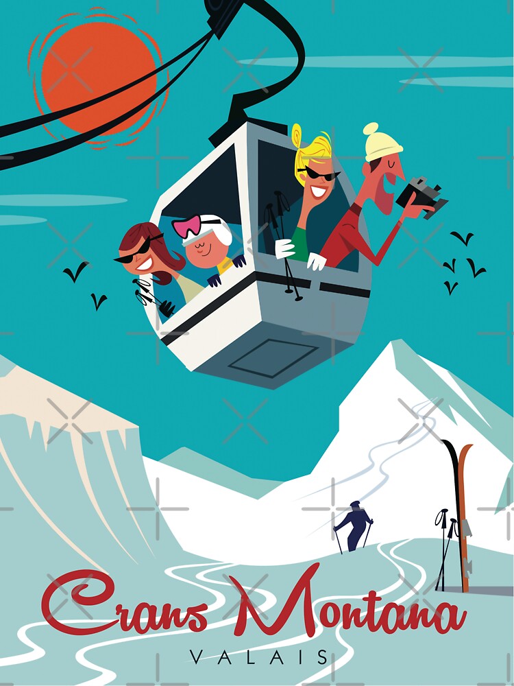 Crans-Montana poster by GAGodel