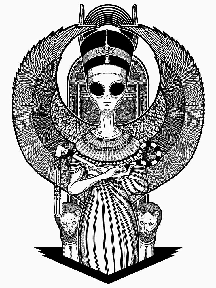 The alien Nefertiti by ToleStyle