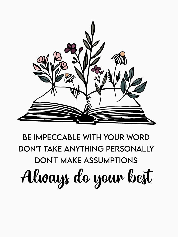Four Agreements Flowerbook by artsyvectors