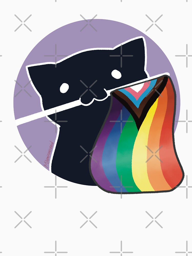 Void Kitty Progress Pride Flag by Scarlet Sung