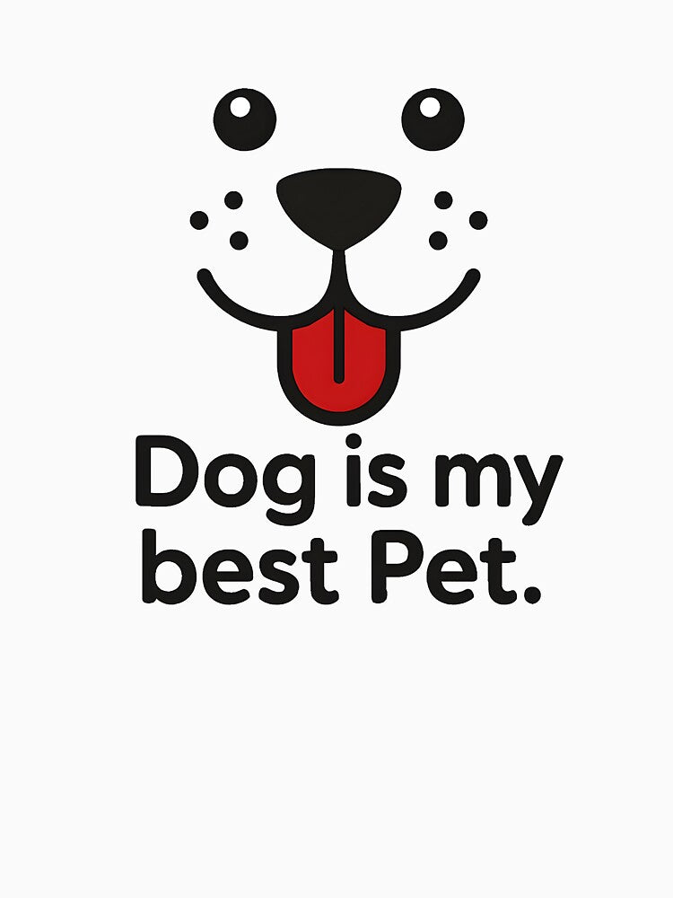 Dog Is My Best Pet – Cute Dog Face Design by NUVORO26
