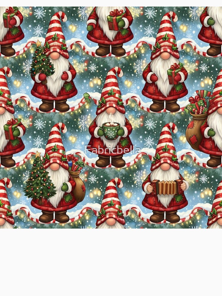Christmas Gnomes with Gifts & Cocoa by Fabricbella