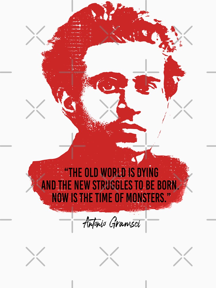 Antonio Gramsci Quote (Worn Design) by politicalamity
