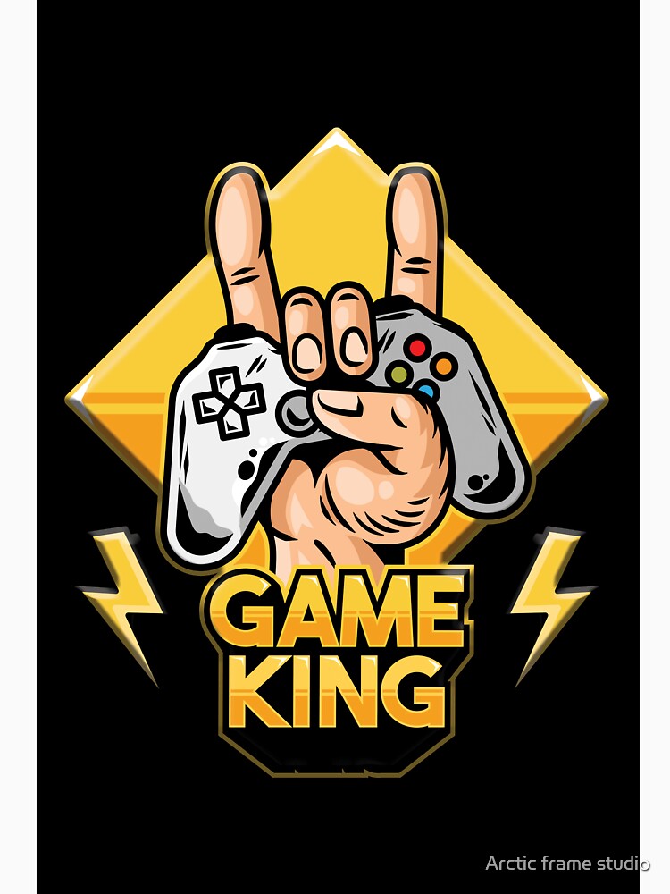 Game king gamer video game game zone by Arctic frame studio