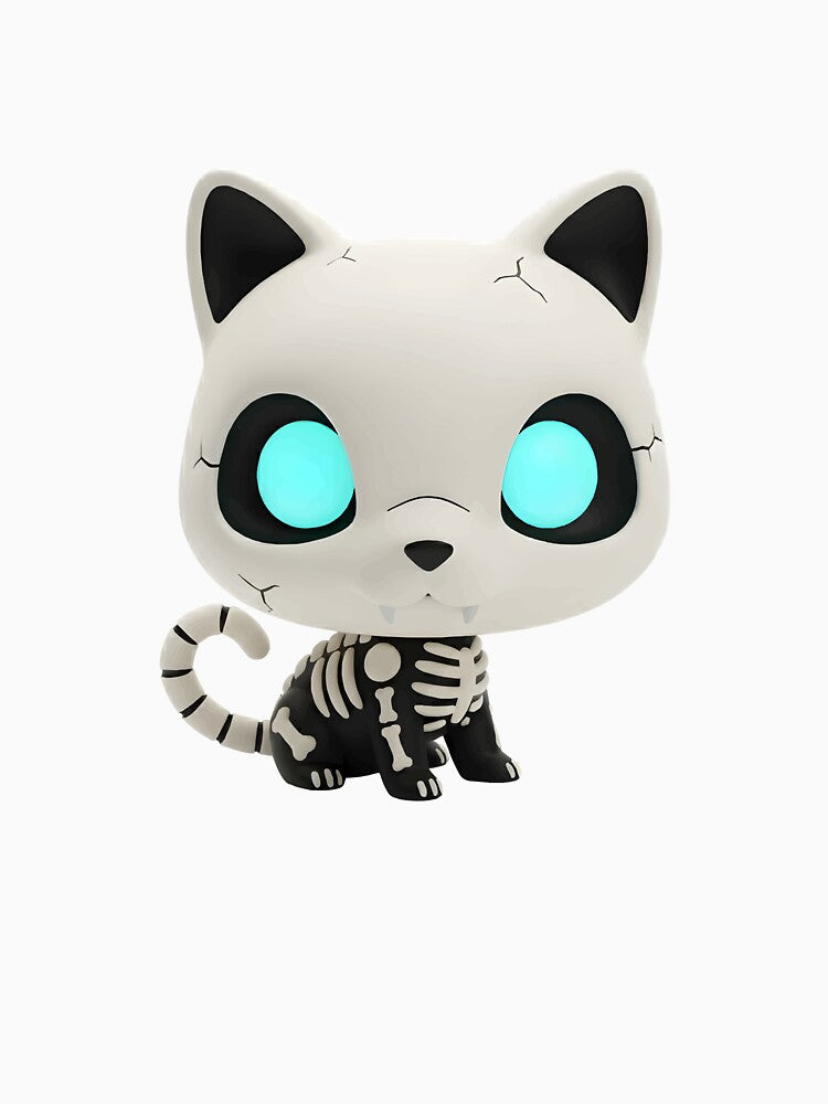 Lisk the Skeleton Cat by ClubofStitches