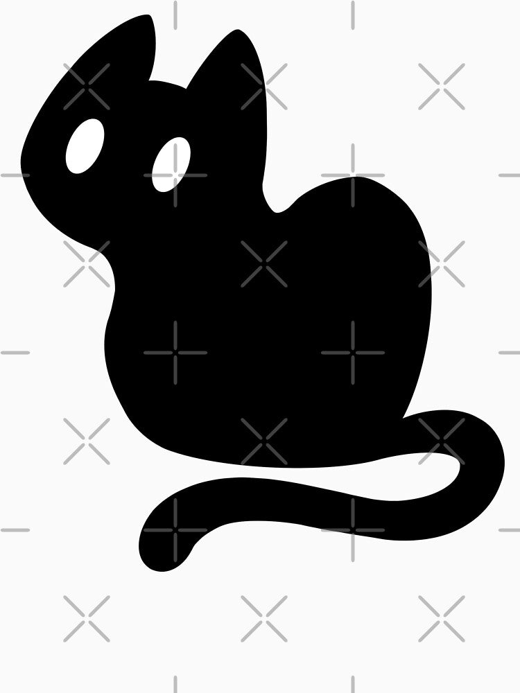 Sitting Black Cat by AnaKoWataru