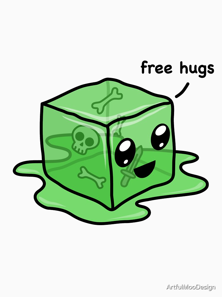 Kawaii Gelatinous Cube by ArtfulMooDesign
