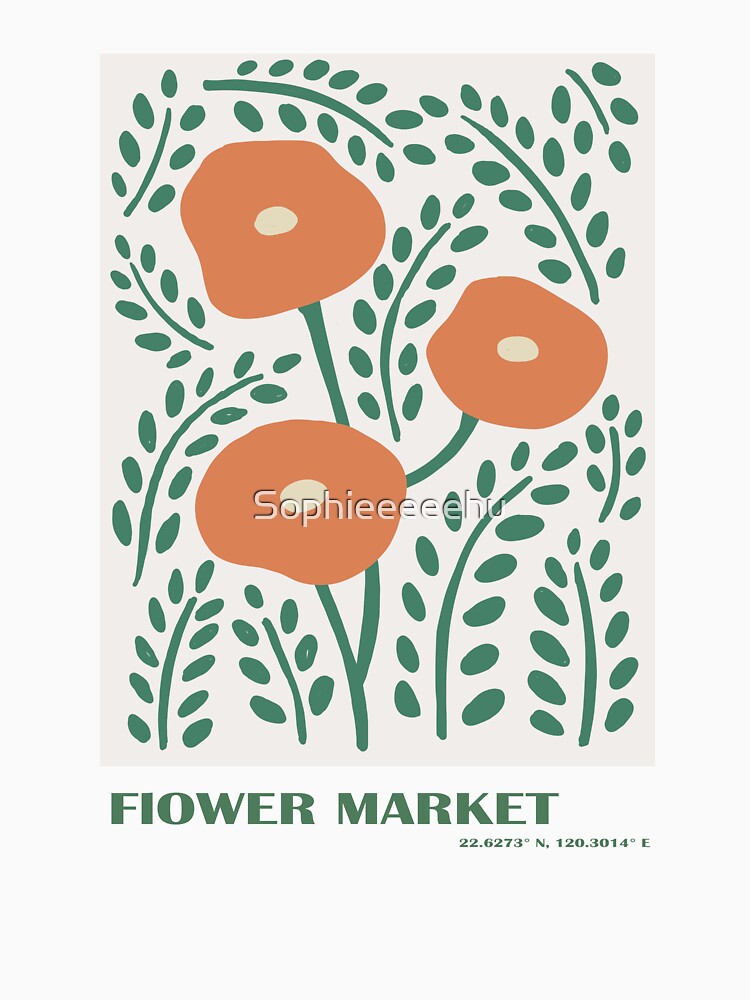 Flower market print - minimalist by Sophieeeeehu