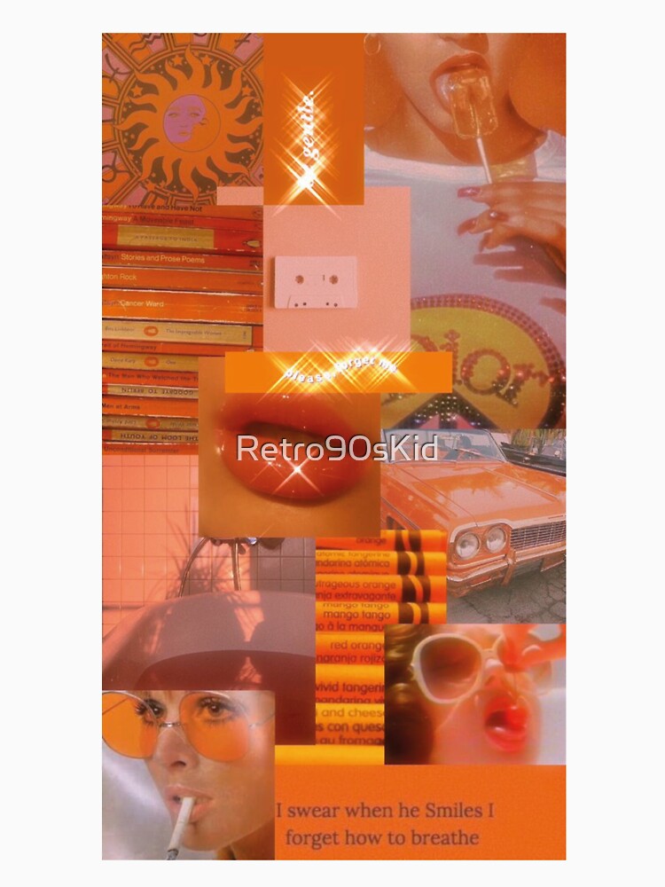 "SPARKLY DREAM" Peachy Aesthetic Collage by Retro90sKid