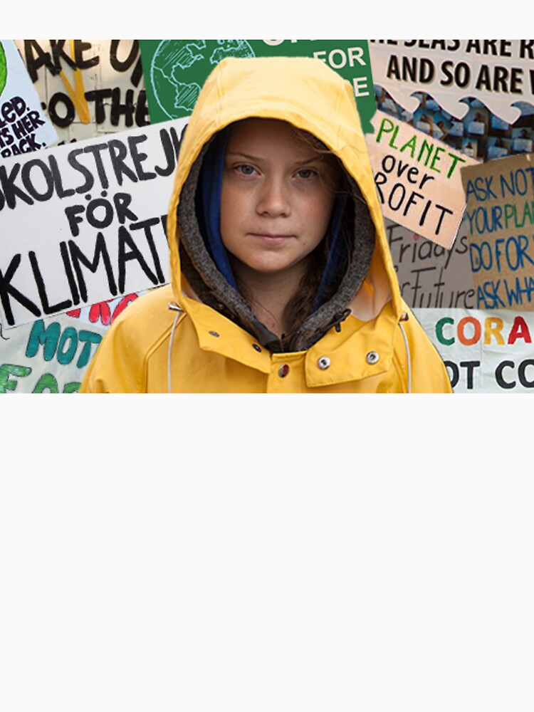 greta thunberg protest signs (climate change strike) by emcazalet
