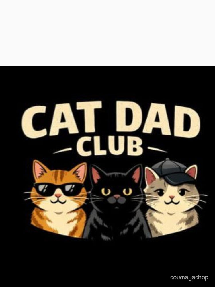 Cat Dad Club Funny Cat Lover Design. by soumayashop