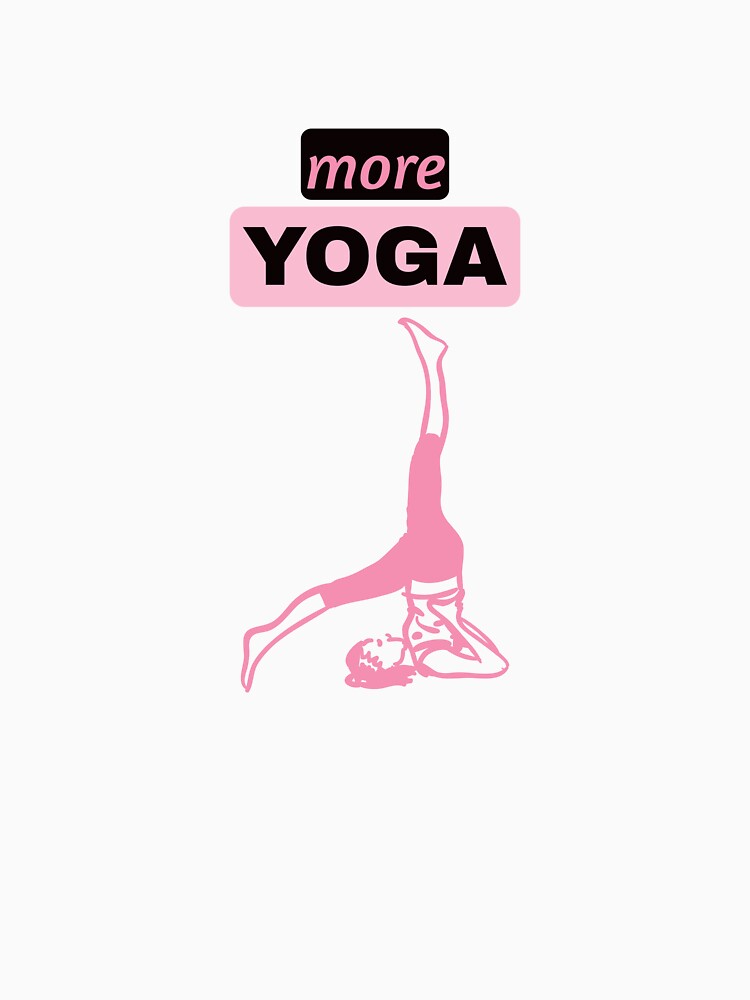More Yoga – Minimal Yoga Pose Design for Fitness & Mindfulness Lovers by Giota29
