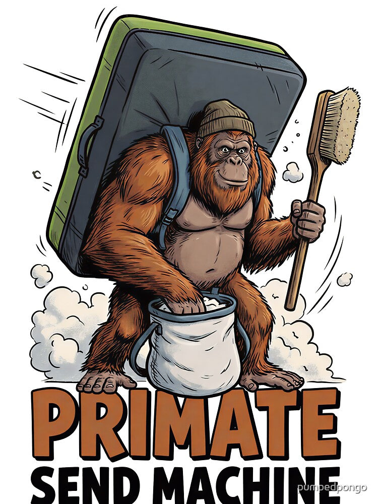 Primate send machine by orangutanstyle