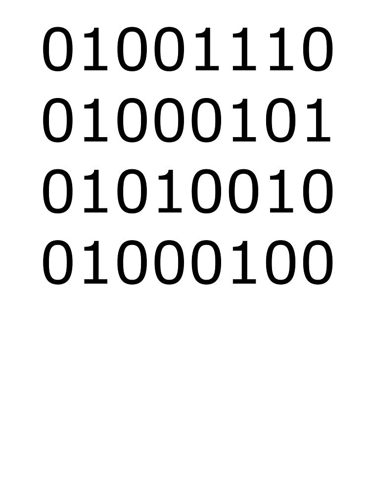 Nerd, In Binary- Funny Computing Coding Joke by the-elements