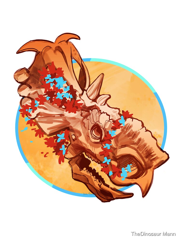 Pachyrhinosaurus Flowers by TheDinosaur Mann