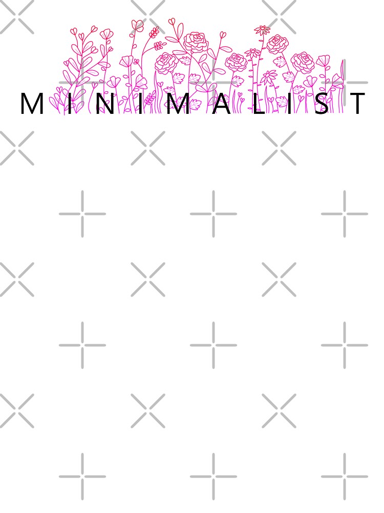 Minimalist Text - Single Line Floral Art | Minimalistic Flower Design by The Red Nox