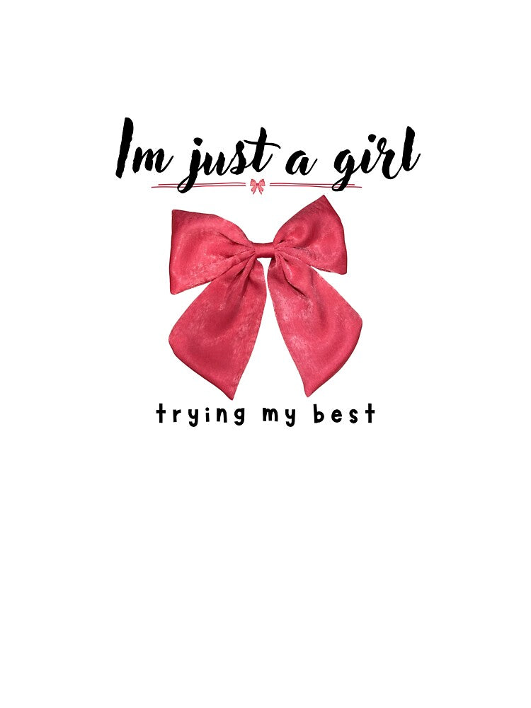 Red Bow Coquette Aesthetic Design | Soft Girl Minimal Bow Art by glowtrendz