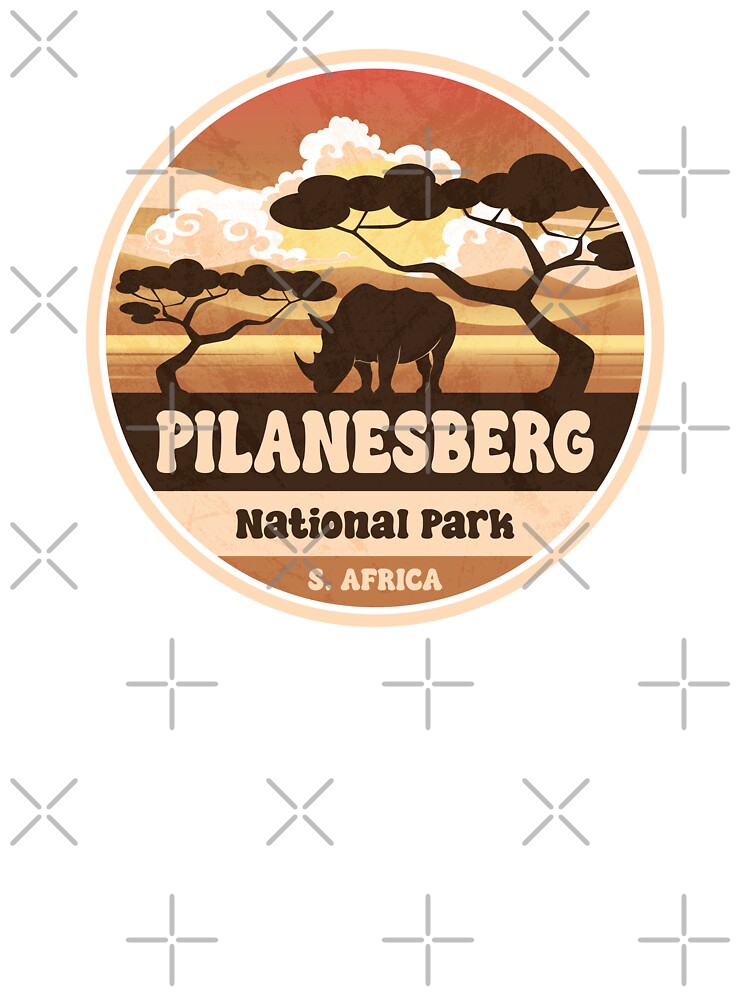Pilanesberg National Park South Africa Vintage Safari Graphic by CynthiaGraphics