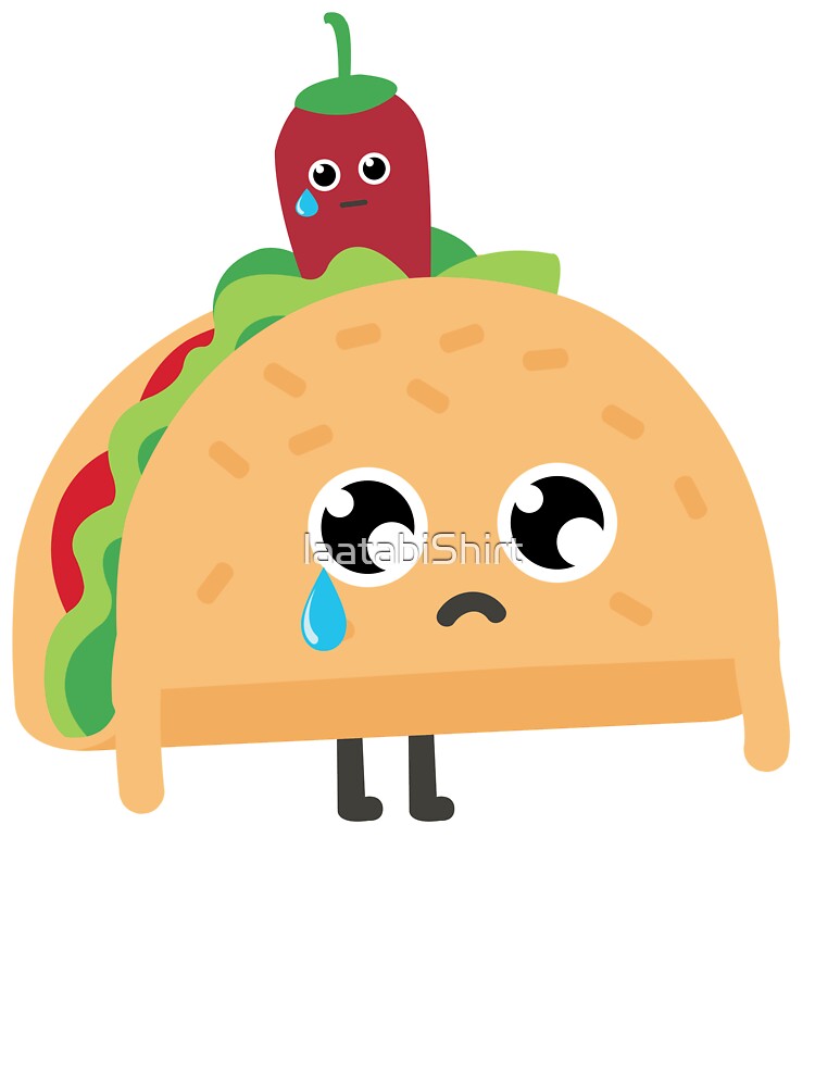 Kawaii sad taco by laatabiShirt
