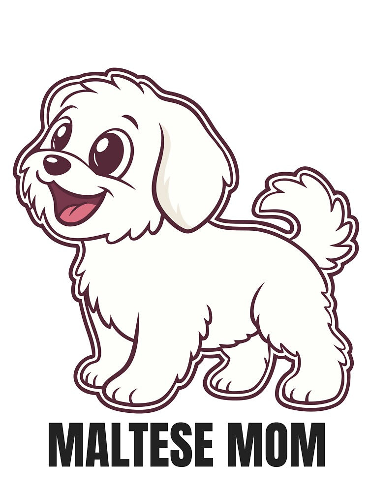 Cute Maltese Dog Mom Design by Pawcrafted