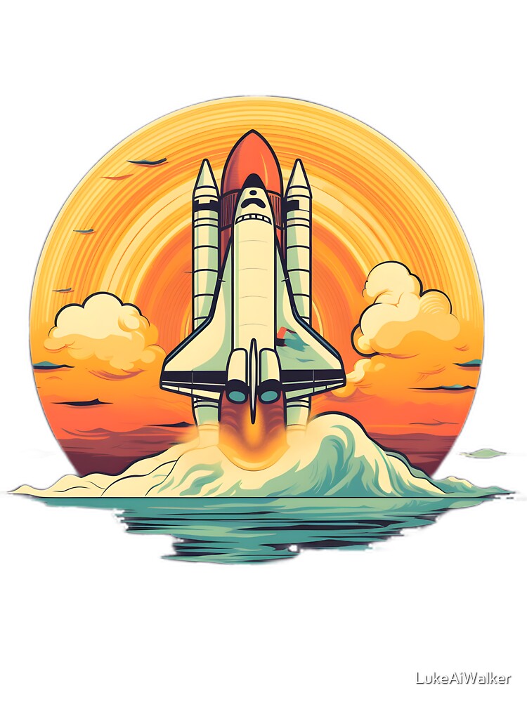 Journey to the Stars: Space Shuttle Liftoff by LukeAiWalker