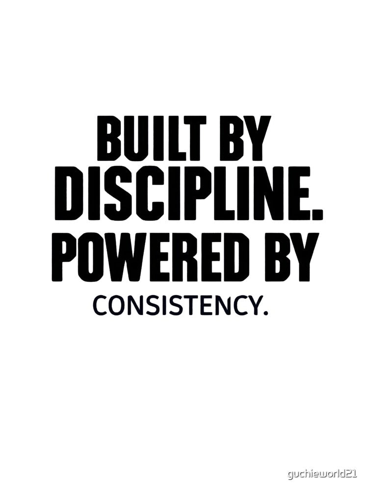 Built by Discipline Fitness Shirt – Gym Motivation Apparel by guchieworld21