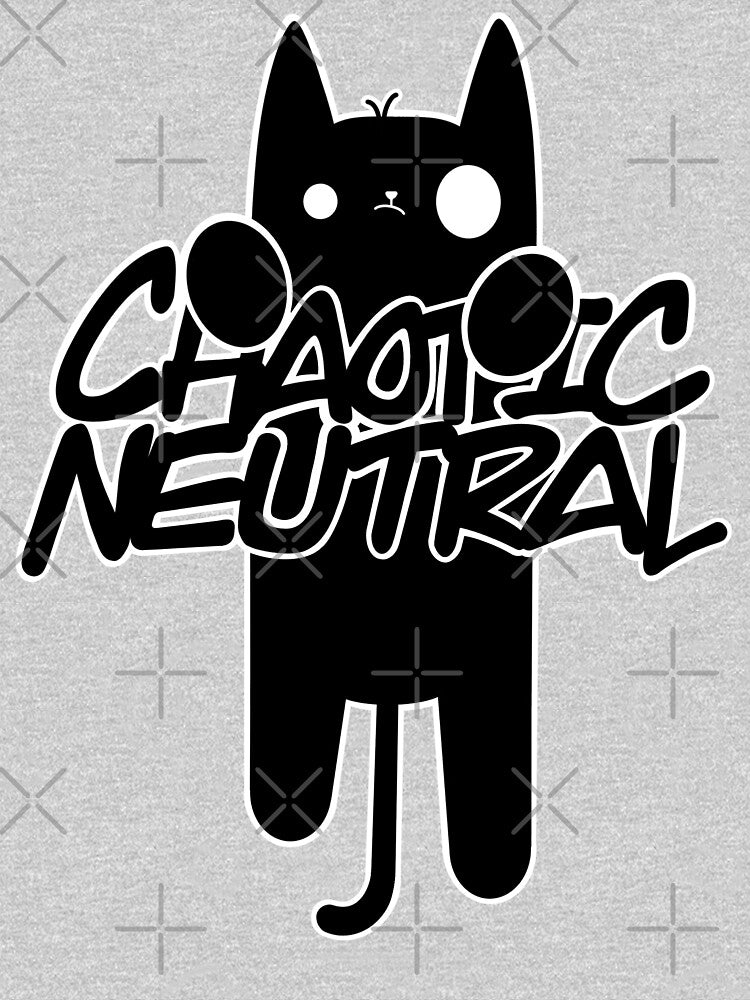 Chaotic Neutral Cat by RetroTeeTime