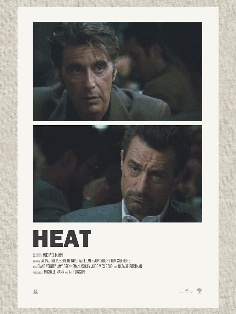 Heat (1995) Movie by LovedPosters