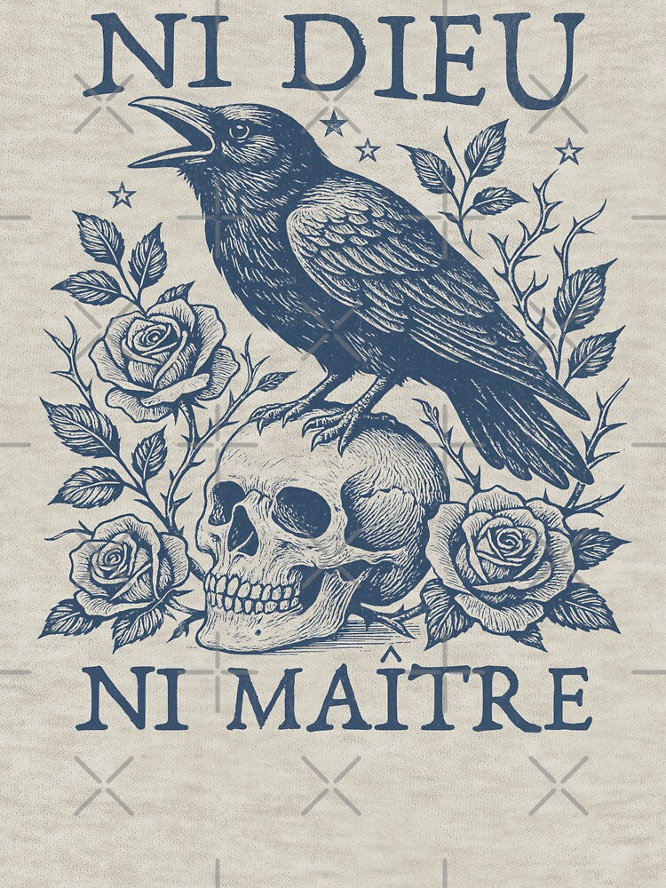 Ni Dieu Ni Maître - Crow Skull Vintage by Beanster-nl