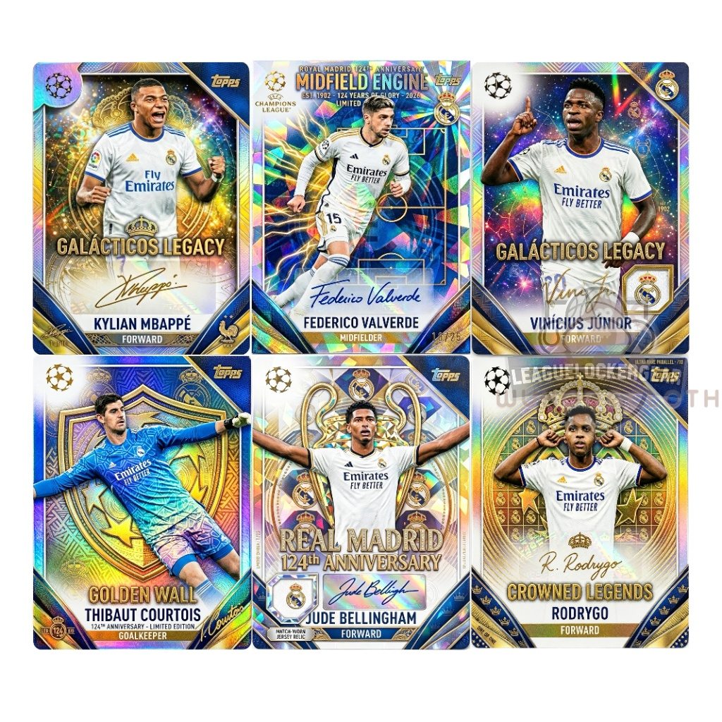 Real Madrid 124th Anniversary Trading Cards