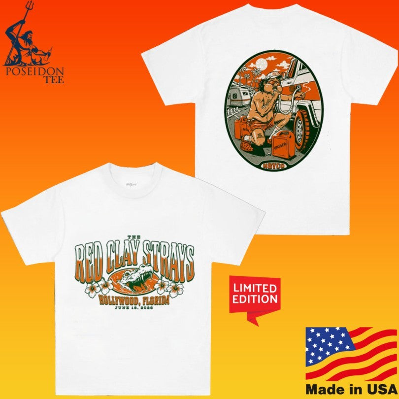 Red Clay Strays 06.18.26 Tour Hollywood Fl T-shirt