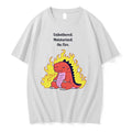 Red Dinosaur Unbothered Moisturized On Fire 0 Tshirts Sweater