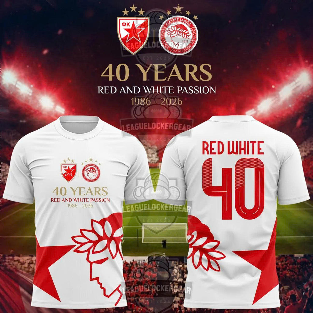 Olympiacos FC 40th Anniversary T-Shirt