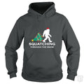 Squatching Through The Snow Bigfoot Hoodie