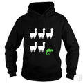 Llama, Llama, Llama, Llama, Llama, Chameleon Hoodie