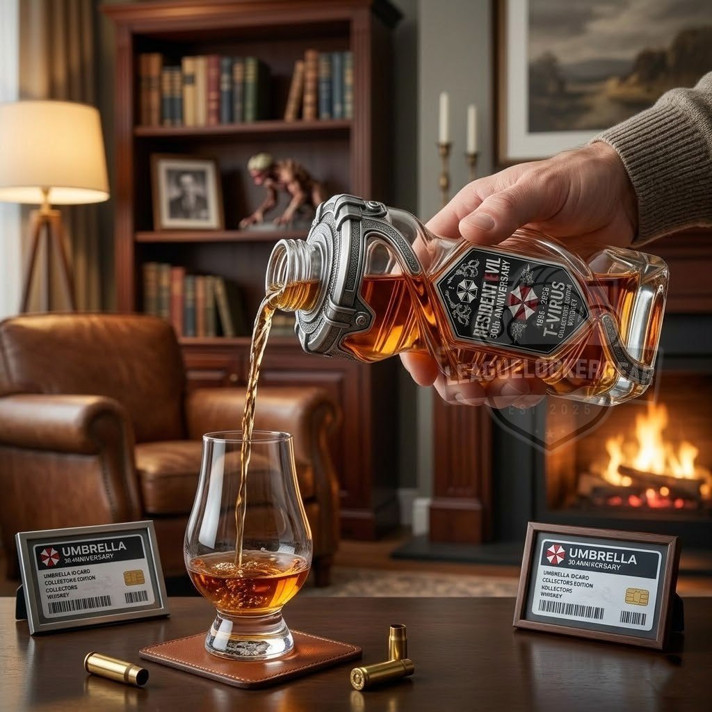 Resident Evil 30th Anniversary Whiskey Bottle