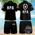 Resident Evil R.P.D. Hawaiian Shirt and Shorts Set