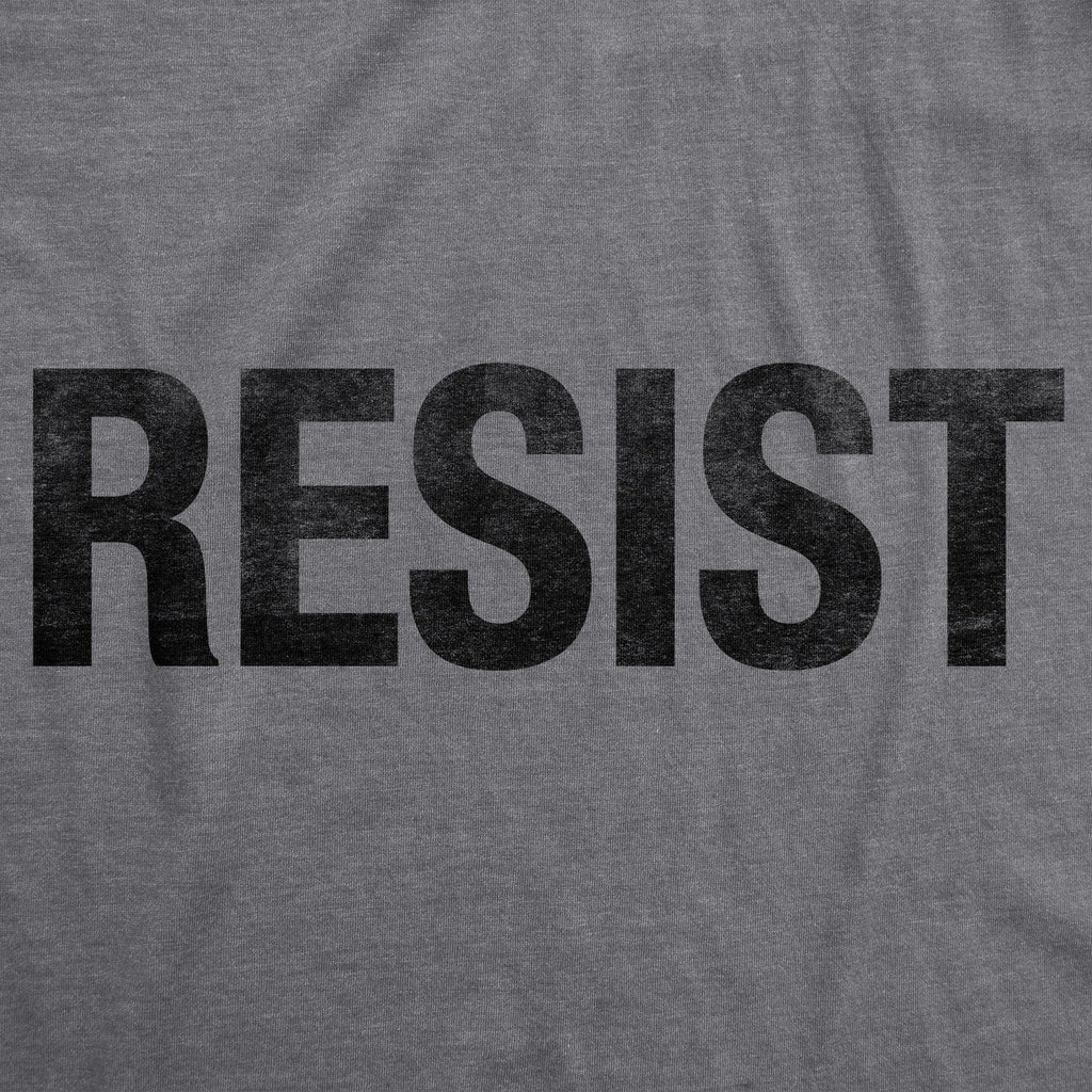Womens Resist T Shirts Political Anti Authority Protest Tees Rebel Rally March Tee