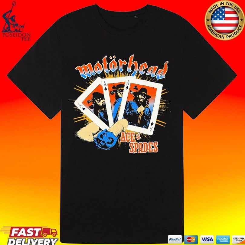 Richard Clapton Motor Head Three Of A Kind Ace Of Spades T-shirt