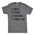 Rock Paper Scissors Table Saw Men's T Shirt
