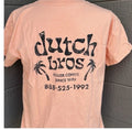 Dutch Bros Killer Coffee T Shirt Salmon Color Men’s Large Broista Shirt Number