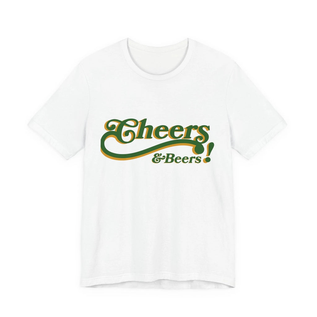 Cheers & Beers T-Shirt | Retro Script St. Patrick's Day Beer Tee