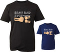 Personalised Best Dad Ever Father's Day T-Shirt Grandpa Pops Kids Names Gift Top